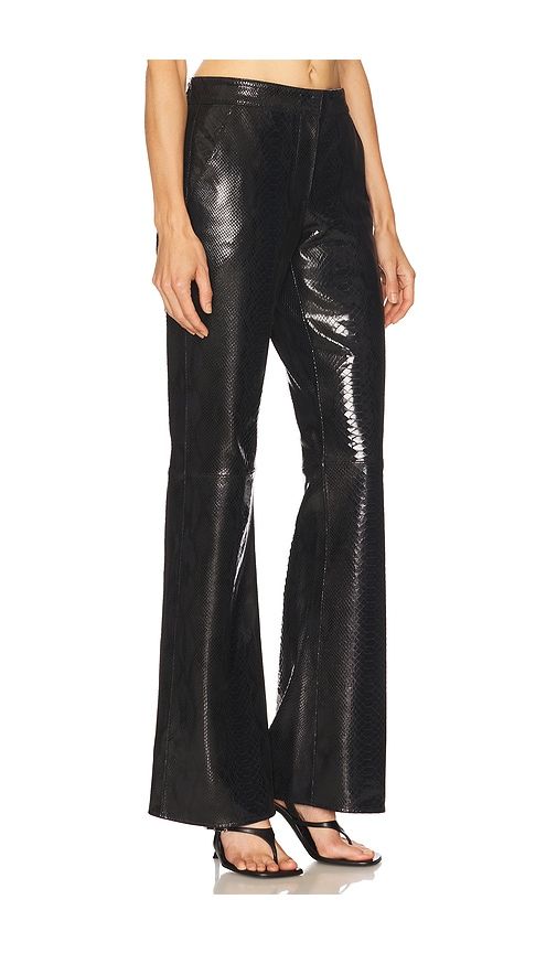 Lenny Leather Pant in Black. - size 34/2 (also in 36/4, 38/6) - The New Arrivals by Ilkyaz Ozel - Modalova