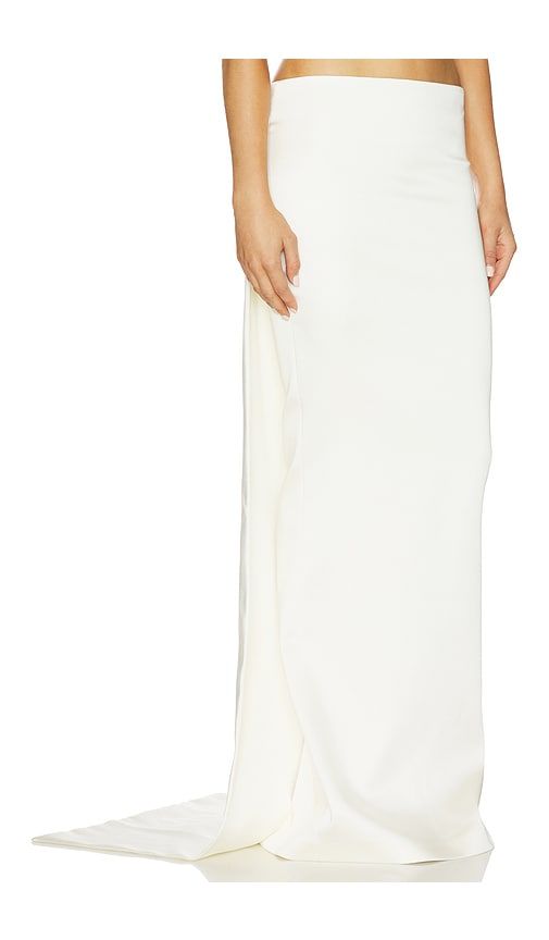 Medea Satin Maxi Skirt in Ivory. - size 34/2 (also in 36/4, 40/8) - ILKYAZ OZEL - Modalova
