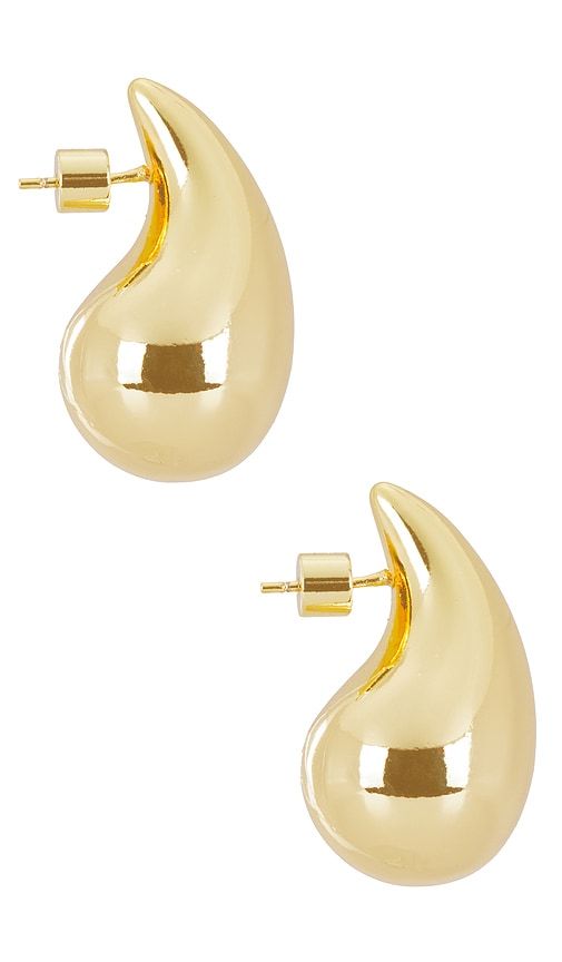 Gianna Large Teardrop Earrings in Metallic - Natalie B Jewelry - Modalova