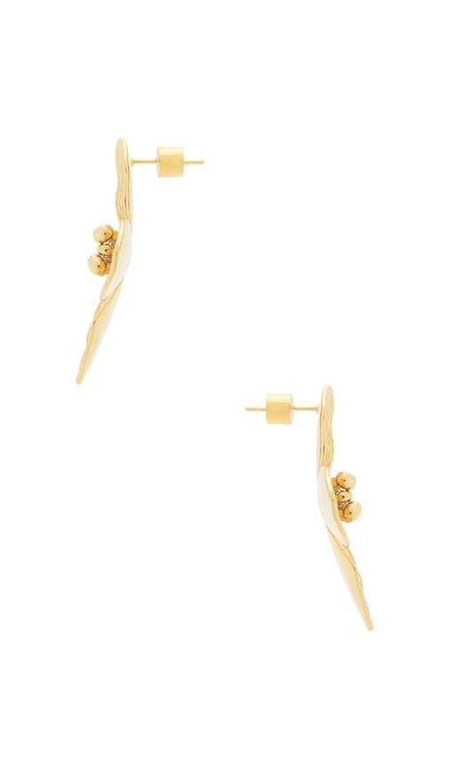 Flora Stud Earring in Metallic - Natalie B Jewelry - Modalova