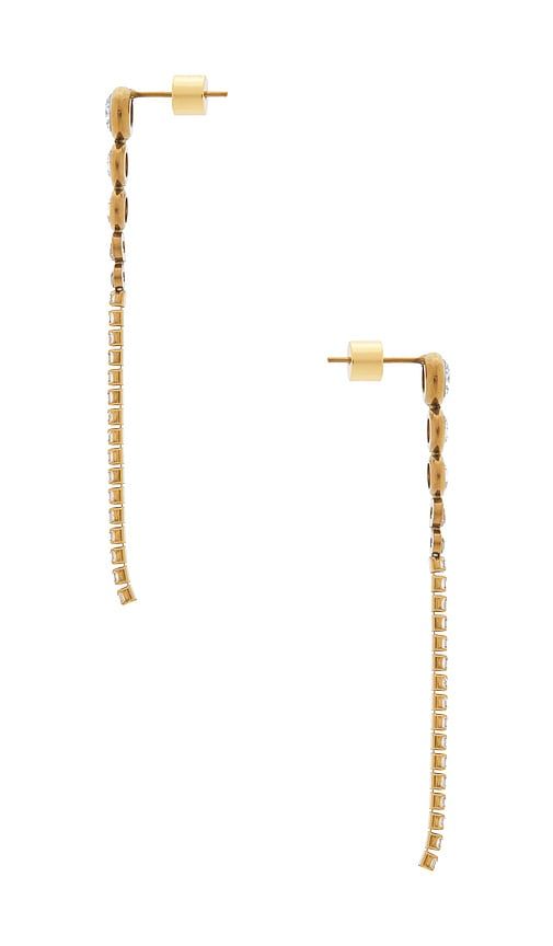 Dylan Drop Earring in Metallic - Natalie B Jewelry - Modalova