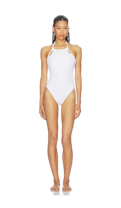 Rope Solid Halterneck One Piece in . - size M (also in S, XS) - Nau Bikinis - Modalova