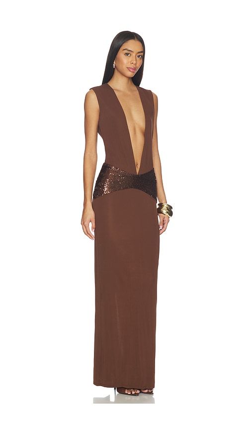 Allona Gown in Brown. - size L (also in M, S, XL) - NBD - Modalova