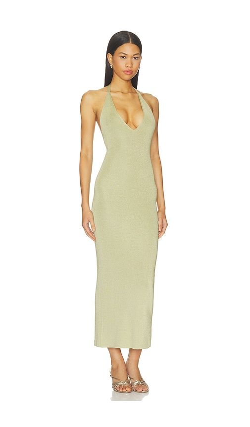 Jamy Deep V Shimmer Maxi Dress in . - size M (also in S, XL) - NBD - Modalova