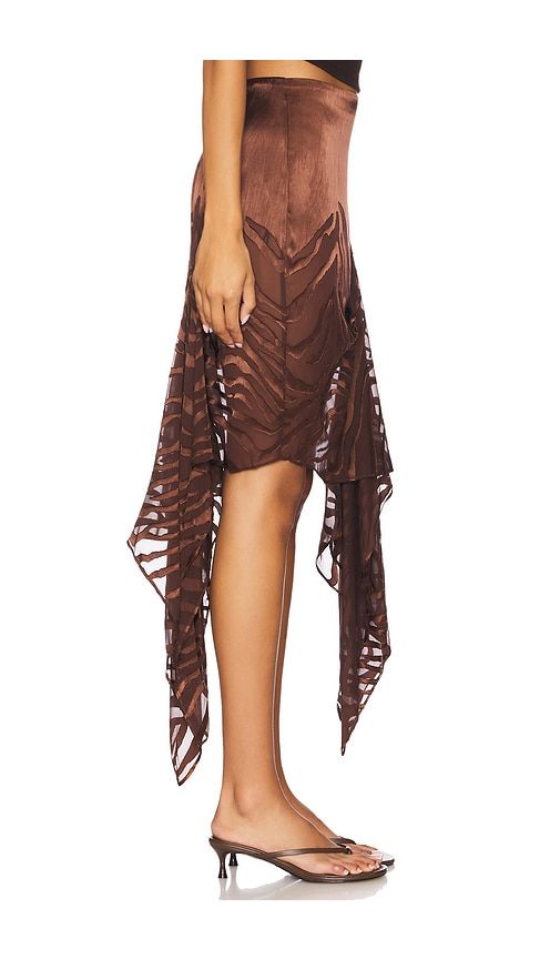 The Amren Midi Skirt in Chocolate. - size M (also in XS) - NBD - Modalova