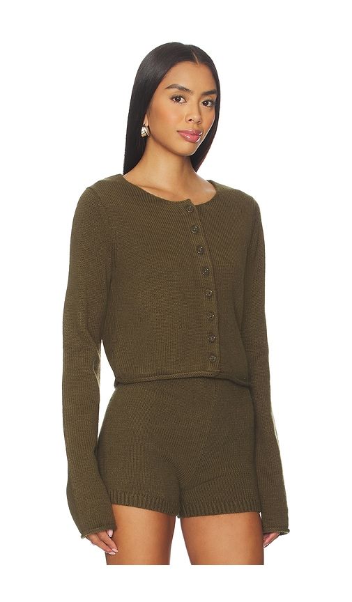 The Stormy Cardigan in Olive. - size M (also in S) - Nakedvice - Modalova