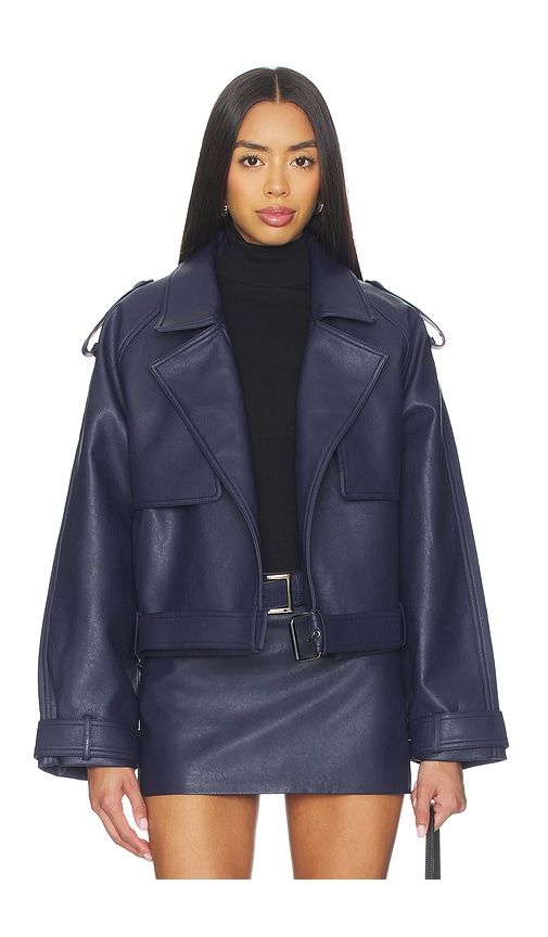 X REVOLVE The Madden Jacket in Navy. - size M (also in S, XS) - Nakedvice - Modalova