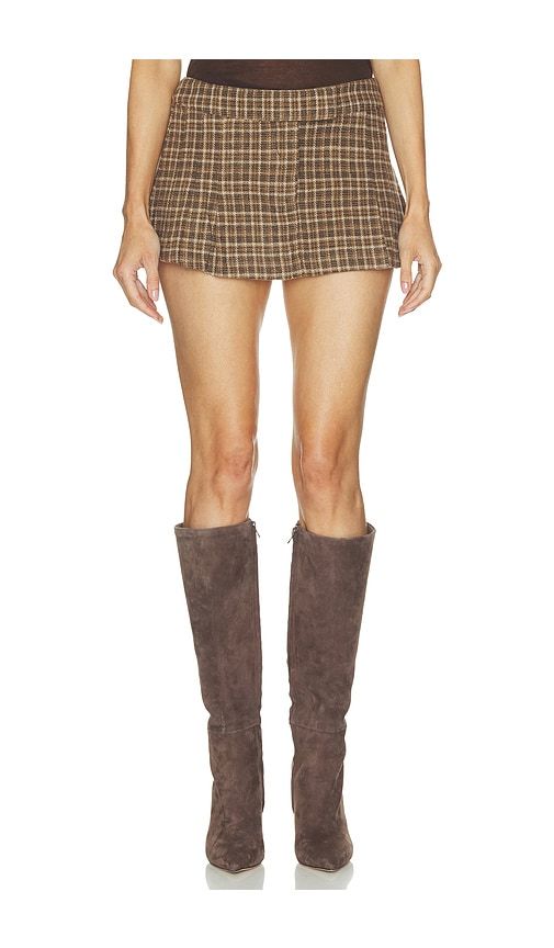X REVOLVE Keely Check Skirt in . - size M (also in S, XS) - Nakedvice - Modalova
