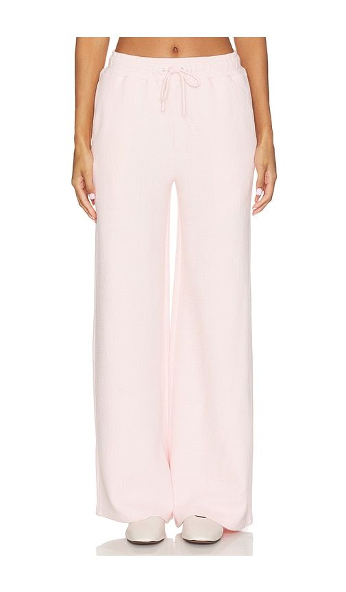 Waffle Knit Track Pant in Pink. - size L (also in M, S, XS, XXL) - Negative Underwear - Modalova