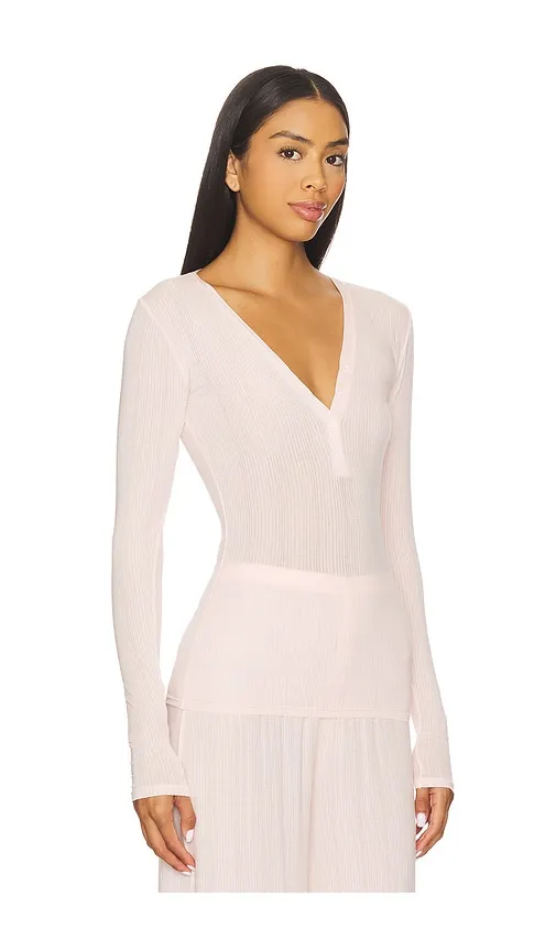 Whipped Henley in Pink. - size M (also in S, XS) - Negative Underwear - Modalova