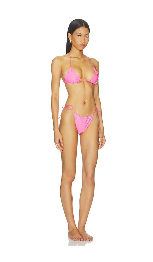 Latex Splash Barbie Triangle Bikini Set in . - size L (also in M, S) - naranja furcado - Modalova