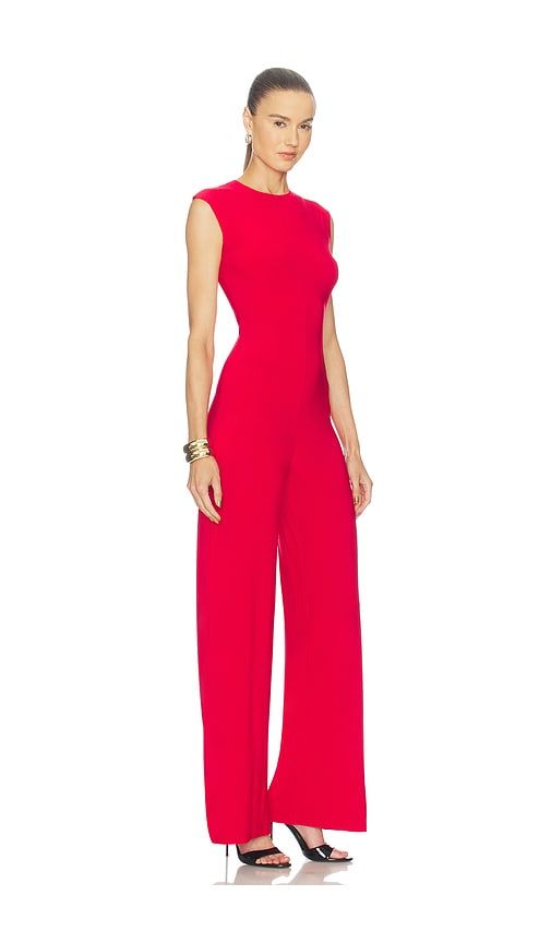 Sleeveless Jumpsuit in Red. - size L (also in M, S, XL, XS) - Norma Kamali - Modalova