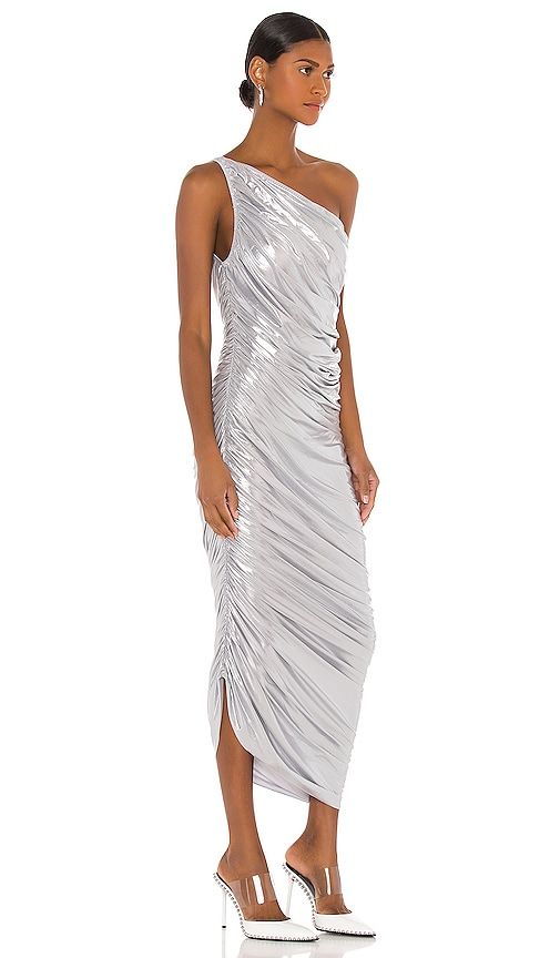 Diana Gown in Metallic , grey. - size L (also in M, S, XL, XS, XXS) - Norma Kamali - Modalova