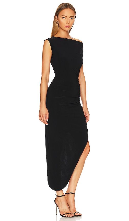 Drop Shoulder Side Drape Gown in . Taglia M. Also in S, XS - Norma Kamali - Modalova