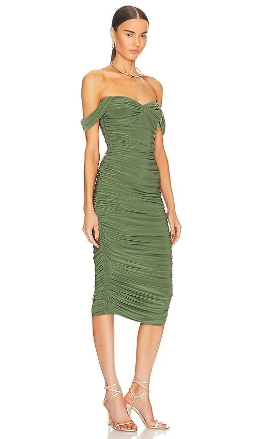 Walter Midi Dress in Green. - size S (also in XS, XXS) - Norma Kamali - Modalova