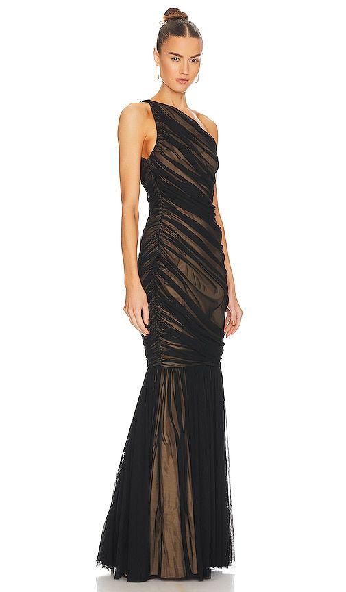 Diana Fishtail Gown in Black. - size S (also in XS, XXS) - Norma Kamali - Modalova
