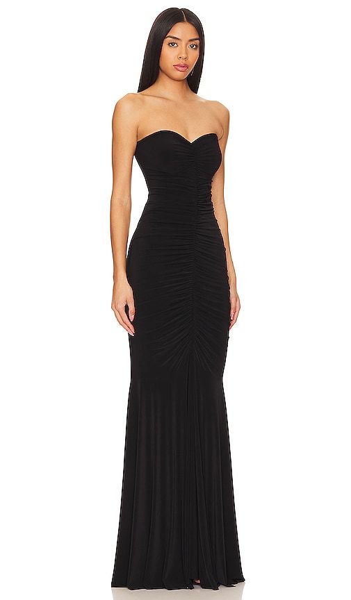 Strapless Shirred Front Fishtail Gown in . - size L (also in M, S, XS) - Norma Kamali - Modalova