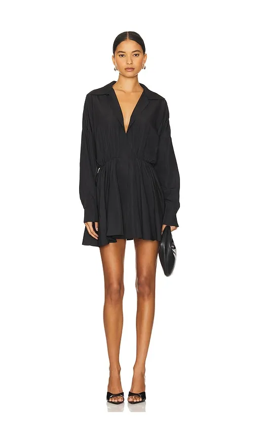 Oversized Shirt Flared Mini Dress in . - size S (also in XXS) - Norma Kamali - Modalova