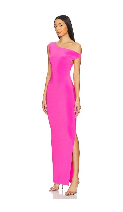 X REVOLVE Drop Shoulder Fitted Gown in Pink. - size M (also in S) - Norma Kamali - Modalova