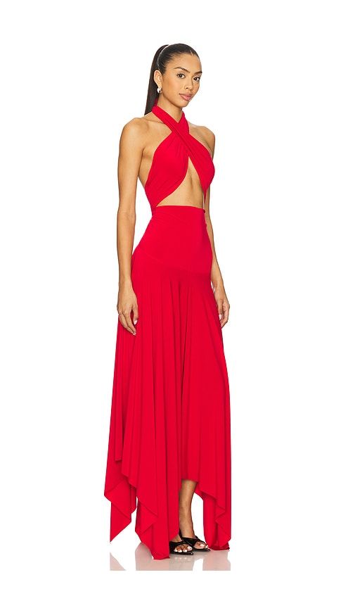 Convertible Midcalf Dress in Red. - size M (also in XL) - Norma Kamali - Modalova