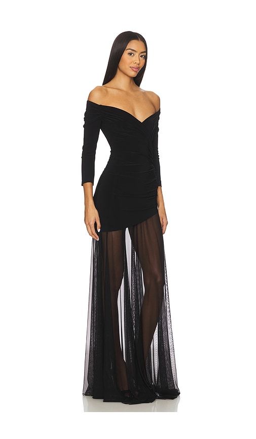 Off Shoulder Sweetheart Combo Flared Gown in . - size M (also in S, XS) - Norma Kamali - Modalova