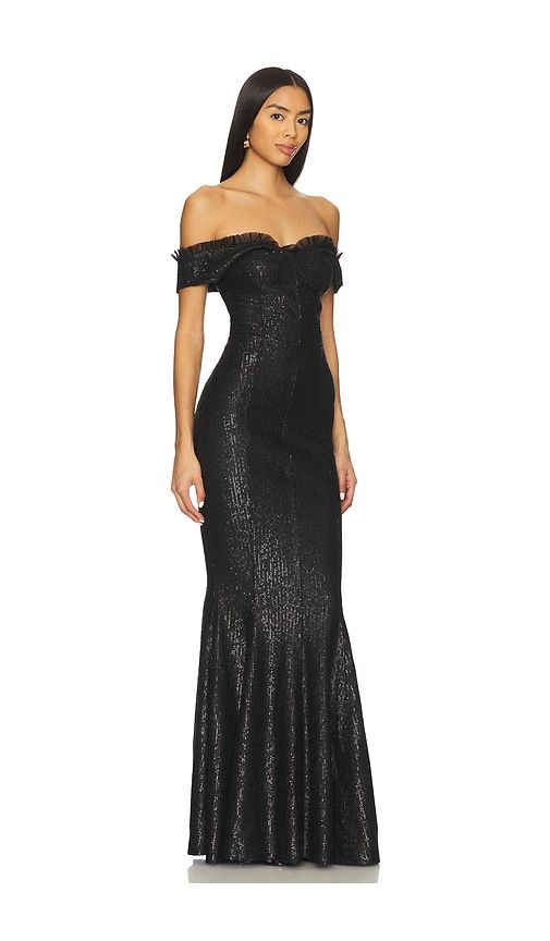 Double Drop Shoulder Grace Fishtail Gown in . - size M (also in S, XS, XXS) - Norma Kamali - Modalova