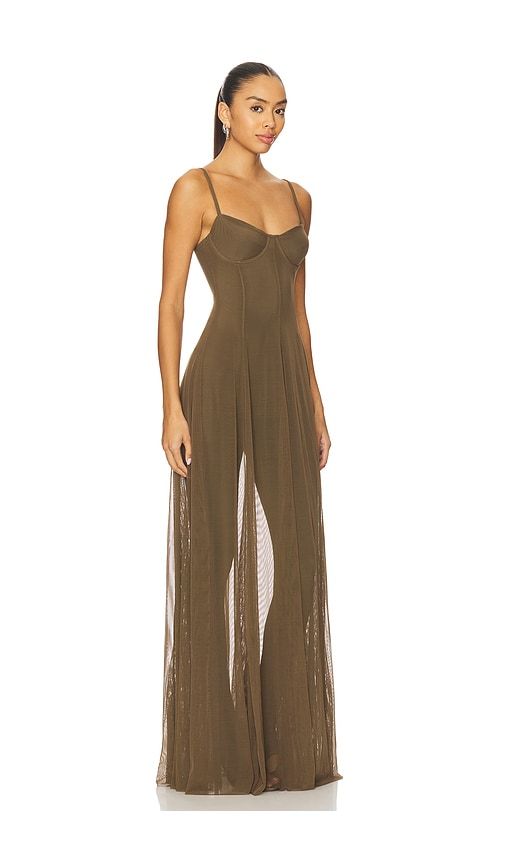 X REVOLVE Underwire Gown in Dark Green. - size M (also in S) - Norma Kamali - Modalova