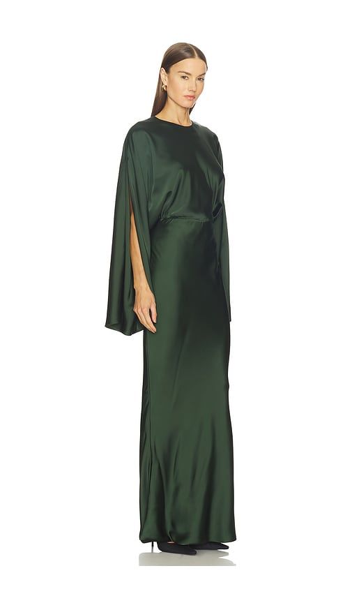 Reverse Obie Gown in Dark Green. - size S (also in XS, XXS) - Norma Kamali - Modalova