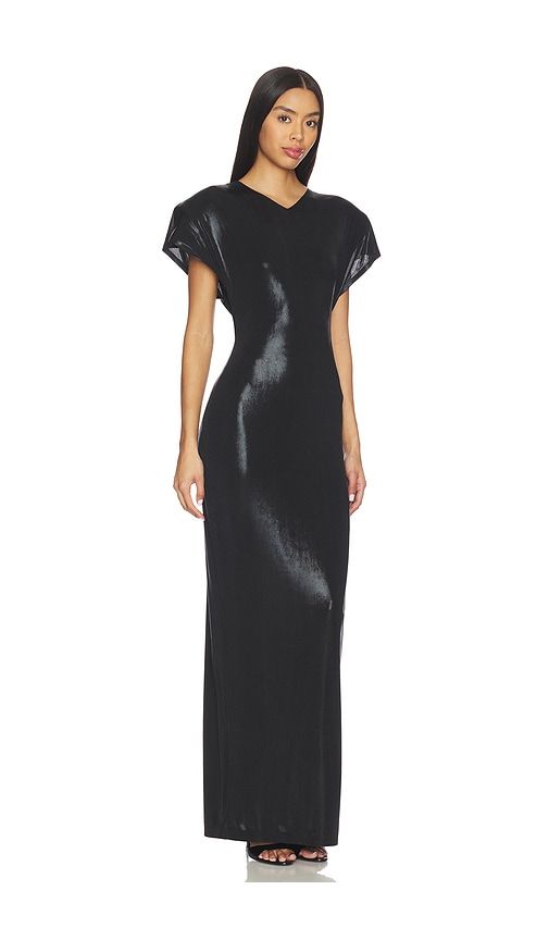 Cap Sleeve Shoulder Pad Long Dress in . Size M. Also in S, XS - Norma Kamali - Modalova