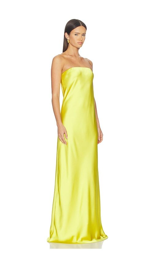Bias Strapless Gown in Yellow. - size L (also in S, XS, XXS) - Norma Kamali - Modalova