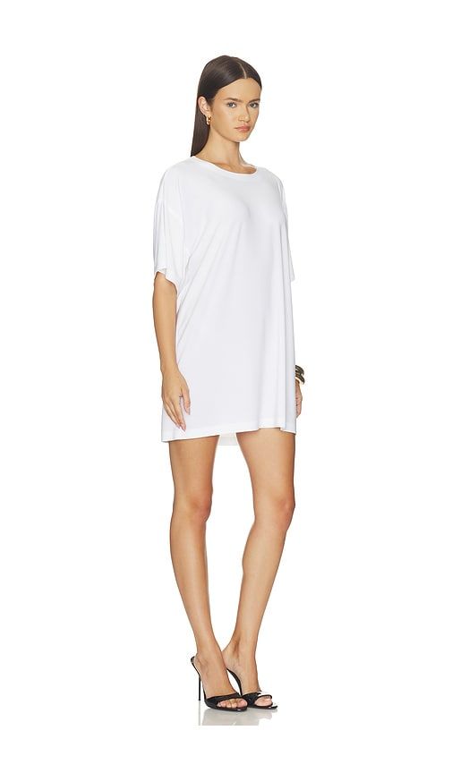 X Lifestyle Short Sleeve Boxy Mini Dress in White. - size L (also in M, S, XS, XXS) - Norma Kamali - Modalova