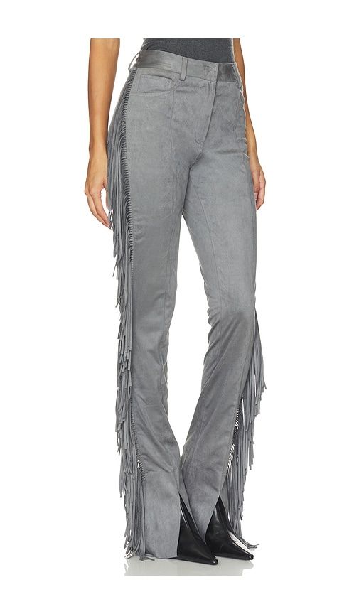 Fringe Spat Jeans in Grey. - size L (also in M, S, XL, XS, XXS) - Norma Kamali - Modalova