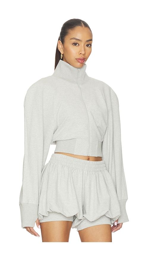 Oversized Turtle Bomber Jacket in Grey. - size L (also in XL) - Norma Kamali - Modalova