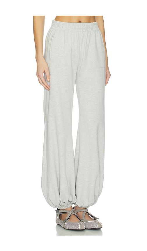 Boyfriend Puff Jog Pant in Light Grey. - size L (also in M, S, XS, XXS) - Norma Kamali - Modalova