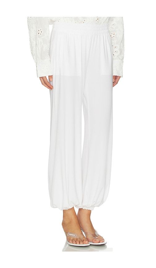 Boyfriend Puff Jog Pant in White. - size XS (also in XXS) - Norma Kamali - Modalova