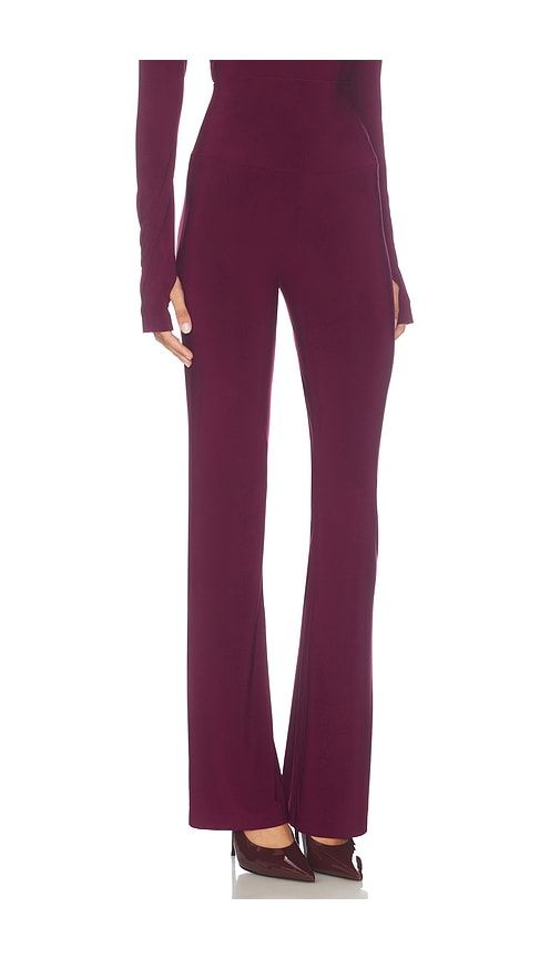 X Lifestyle Boot Pant in Wine. - size L (also in M, S, XL, XS, XXS) - Norma Kamali - Modalova