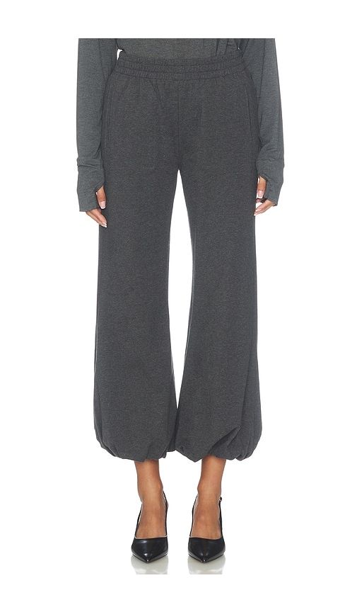 Boyfriend Puff Jog Pant in Grey. - size L (also in M, S, XL, XS) - Norma Kamali - Modalova