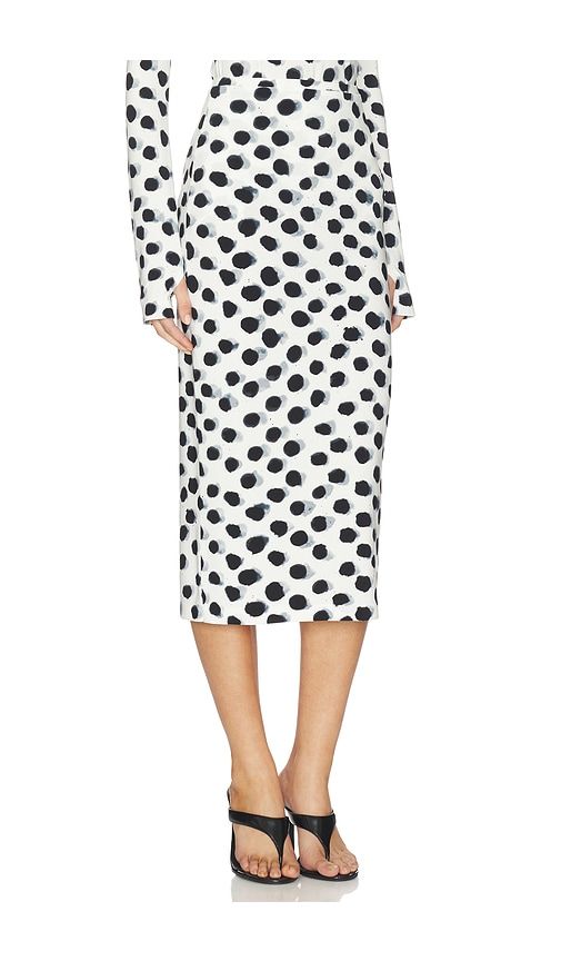 Straight Skirt in Black,White. - size L (also in S) - Norma Kamali - Modalova