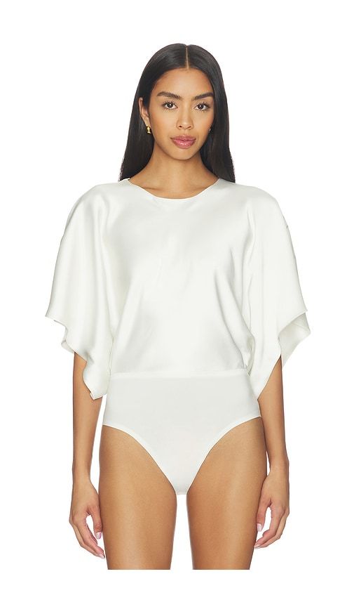 Reverse Obie Bodysuit in White. - size L (also in M, S, XS, XXS) - Norma Kamali - Modalova