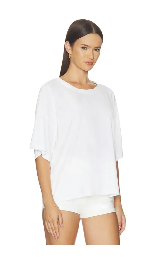 X Lifestyle Short Sleeve Boxy Top in White. - size L (also in M, S, XS, XXS) - Norma Kamali - Modalova