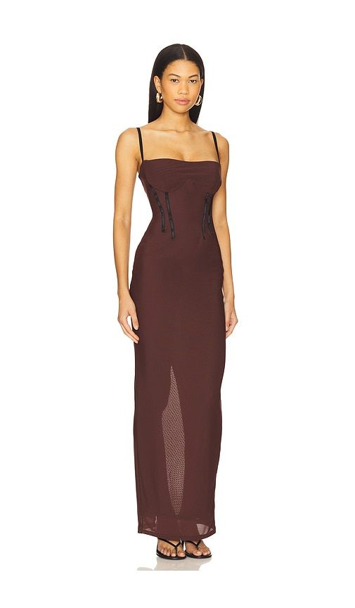 Allegra Maxi Dress in Brown. - size S (also in XS, M, XL) - Nookie - Modalova