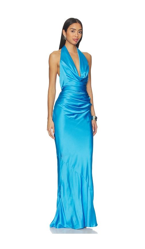 Penelope Drape Gown in Blue. - size M (also in XS) - Nookie - Modalova