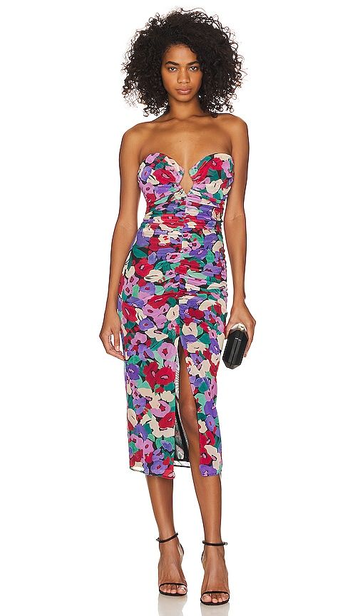Sorin Diamond Cutout Midi Dress in Multi. - size 0 (also in 2) - NICHOLAS - Modalova