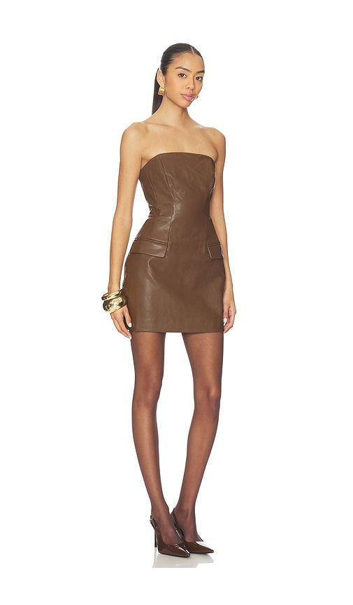 Rina Strapless Mini Dress in Chocolate. - size 0 (also in 10) - NICHOLAS - Modalova