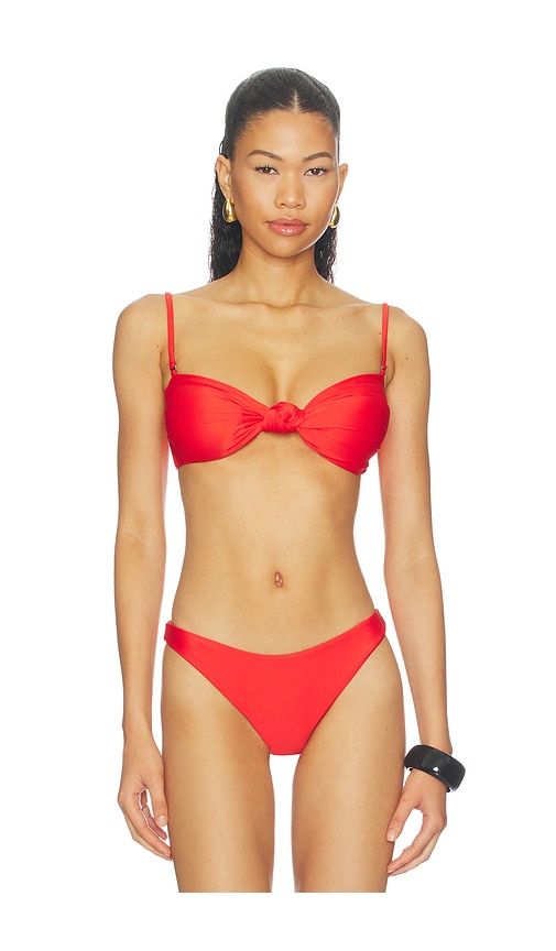 Naia Knot Bikini Top in Red. - size S (also in XL, XS) - NICHOLAS - Modalova