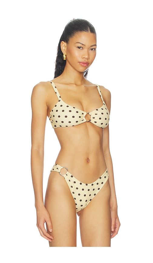 Malie Bikini Ring Top in Cream. - size L (also in M, S, XL, XS) - NICHOLAS - Modalova