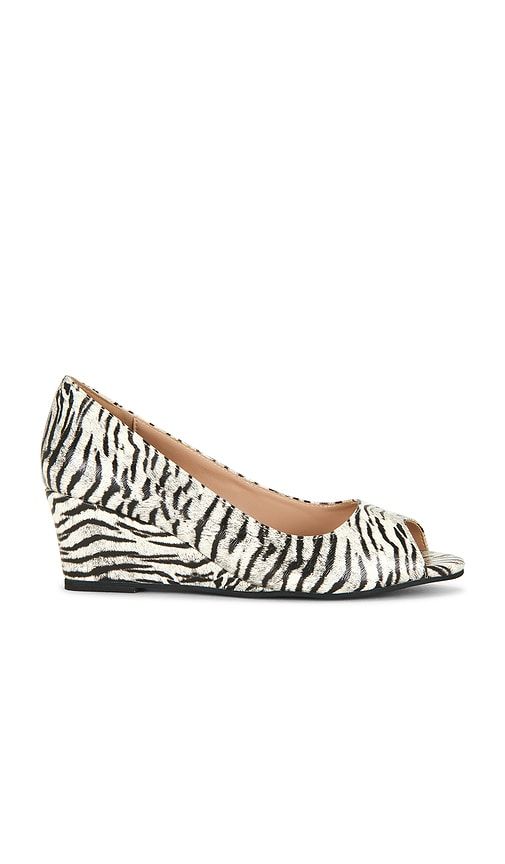 Open Toe Mule Wedge in Black & White. - size 36 (also in 37, 38, 39, 40) - NIIHAI - Modalova
