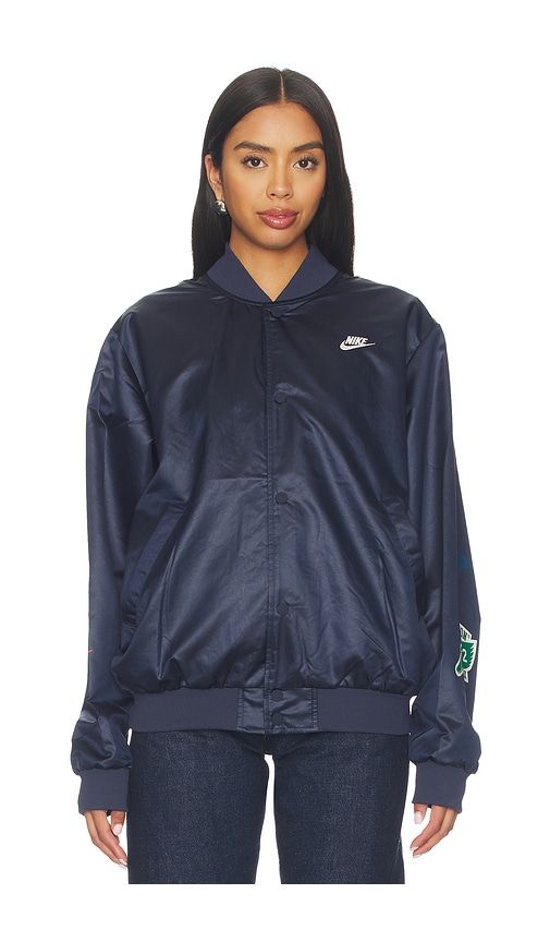 Nk Club Varsity Jacket Reissue in Blue. - size M (also in S, XL/1X, XXL/2X) - Nike - Modalova