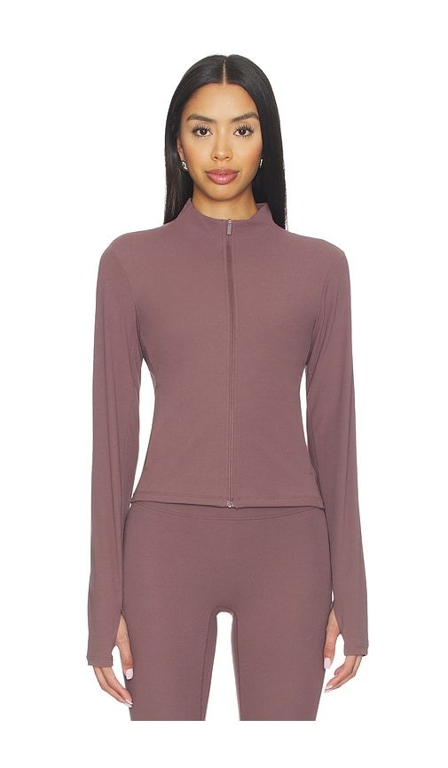 Dri Fit Full Zip Long Sleeve Top in Mauve. - size M (also in S) - Nike - Modalova