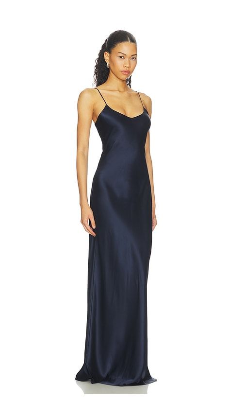 Cami Gown in Navy. - size L (also in M, S) - NILI LOTAN - Modalova